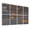 Color 4, variant on 8 Pack Art Acoustic Panels Sound Absorbing Lattice Powder Room Gold Lines Black Interlocking Squares Decorative Soundproof Wall Panels Self Adhesive for Nursery Game Room Bedroom 48"x32"