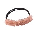 thumbnail image 4 of Bandeau de Mariage pour Femmes, Pince à Chignon, Support de Chignon de Mariée, Accessoire de Tête, Rose, Cristal, 4 of 7