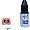 thumbnail image 2 of 10ml Black Stamp Refill Ink,Clothes Waterproof Ink Name Stamp Printing On Clothing Wash Not Fade, Stamp Oil for Office School Seal, 2 of 7