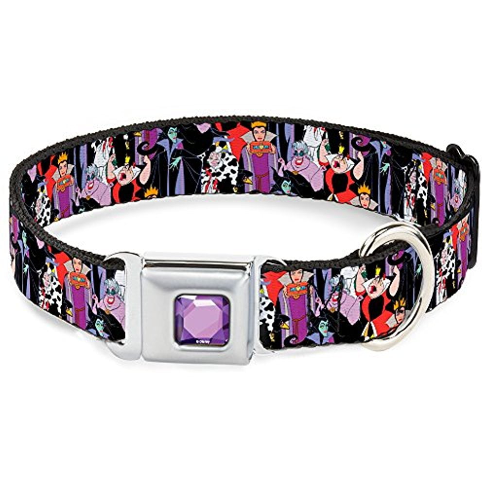Dog Collar DYBFPrincess Gem CLOSEUP Full Color Purple 5Disney