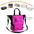 thumbnail image 3 of HotLogic 16801175-PK-A Food Warming Lunch Bag Tote Plus 120V Plugin, Pink, 3 of 6