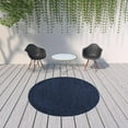 thumbnail image 6 of HomeRoots 8' X 8' Midnight Blue Round Non Skid Indoor Outdoor Area Rug, 6 of 6