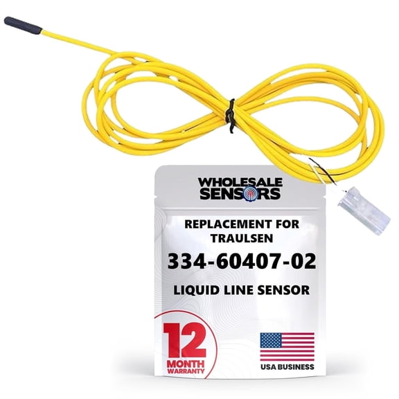Traulsen 334-60407-02 Yellow Liquid Line Replacement Sensor, 74" Cable 24 Month Warranty