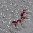 thumbnail image 2 of 1 Uds. Pegatinas elegantes 5D onduladas de encaje y perlas para decoración de uñas, exquisitas líneas blancas, calcomanías para decoración de uñas, deslizador de transferencia autoadhesivo DIY, 2 of 5