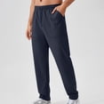 thumbnail image 4 of Pantalones deportivos casuales de color liso para hombre, cómodos y sueltos, de seda helada, para correr, fitness, transpirables, para secado rápido, 4 of 8