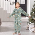 thumbnail image 6 of Birds Pattern One Piece Pajamas Soft Jumpsuit Cozy Sleep and Play Romper Zipper and Pockets 4T, 6 of 8
