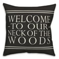 thumbnail image 2 of Creative Products Welcome on Black 18x18 Indoor / Outdoor Pillow, 2 of 3