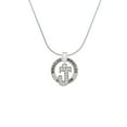 thumbnail image 2 of Delight Jewelry Silvertone Crystal Initial - J - Miracles Ring Charm Necklace, 18", 2 of 4