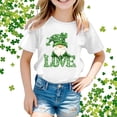 thumbnail image 2 of ibiyuan Girls T Shirts Size 10 Little Girl Shirts St. Patrick's Day Clover Shamrock Holiday Short Sleeve Green Crew Irish Saint Tee Toddler Clothes,6-7 Years, 2 of 4