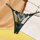 thumbnail image 2 of Gibobby Ropa interior de encaje sexy Calzoncillos de encaje sexy para mujer Bragas ahuecadas Bragas de encaje de ganchillo Tangas G String Lencería Ropa interior(Verde,Talla única), 2 of 3