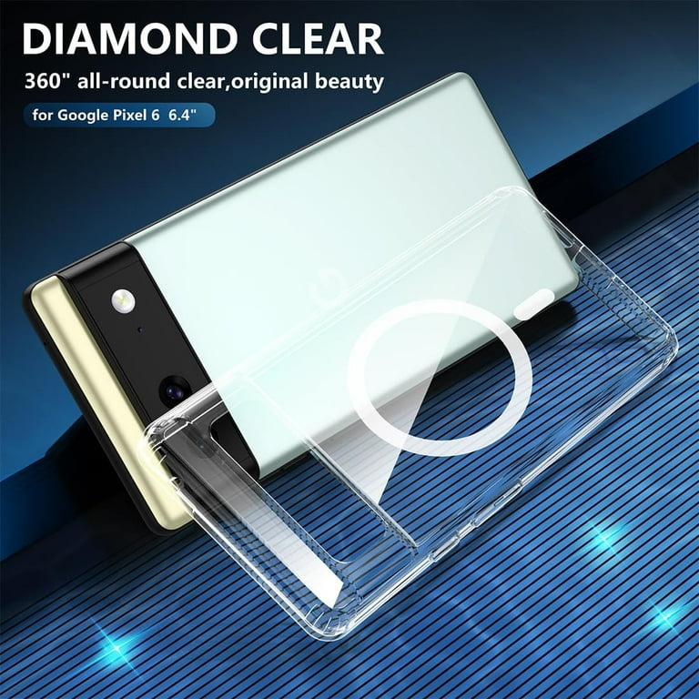 Magnetic Case for Google Pixel 6 Pro, Translucent Matte Anti