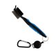 thumbnail image 1 of Limpiador Negro Dual cerdas Golf Club de Bolas de Ranura Cepillo de Limpieza y Clip rápido Soledad Golf Club Cepillo, 1 of 7