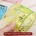 thumbnail image 5 of Uxcell 3pcs Unbreakable Flexible Rulers 20cm/8" Double Scale Shatterproof Folding Plastic Ruler, Light Green, 5 of 6