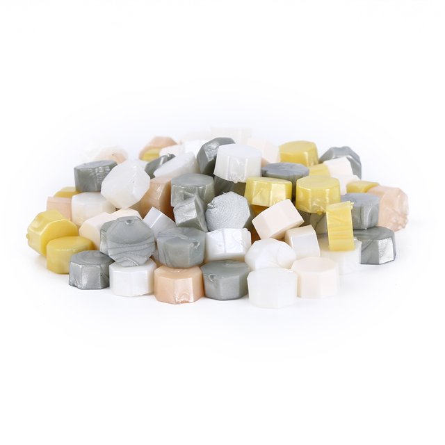 Cuentas de cera octagonales, 100 piezas, cuentas de cera de sellado para herramientas para hacer tarjetas postales de boda Hugtrwg Para estrenar