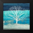 thumbnail image 2 of Alessio, Aprile 20x20 Black Modern Framed Museum Art Print Titled - Treescape 3 (Azure, detail), 2 of 5