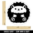 thumbnail image 2 of Cute and Round Hedgehog Ball Self-Inking Rubber Stamp Ink Stamper - Green Ink - Medium 1 Inch, 2 of 7