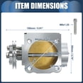 thumbnail image 4 of Unique Bargains 1 Set Universal 70mm/2.76' Silver Tone Aluminum Alloy Car Throttle Body Assembly, 4 of 8