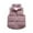 Pink, variant on Toddler Boys Girls Sleeveless Collar Down Vest Fall Winter Solid Color Button Stripe Jacket