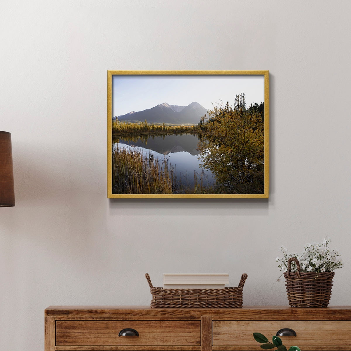 Low Light on Vermillion by Carol Robinson - Restickable Framed Giclée Print