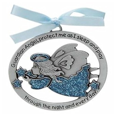 C&A GUARDIAN ANGEL Baby CRIB Medal CHRISTENING BAPTISM Shower