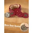 thumbnail image 6 of WHIPPY Western Belt for Women Cowboy Disc Belts Cowgirl Wide Leather Belt for Dresses Jeans, 6 of 7