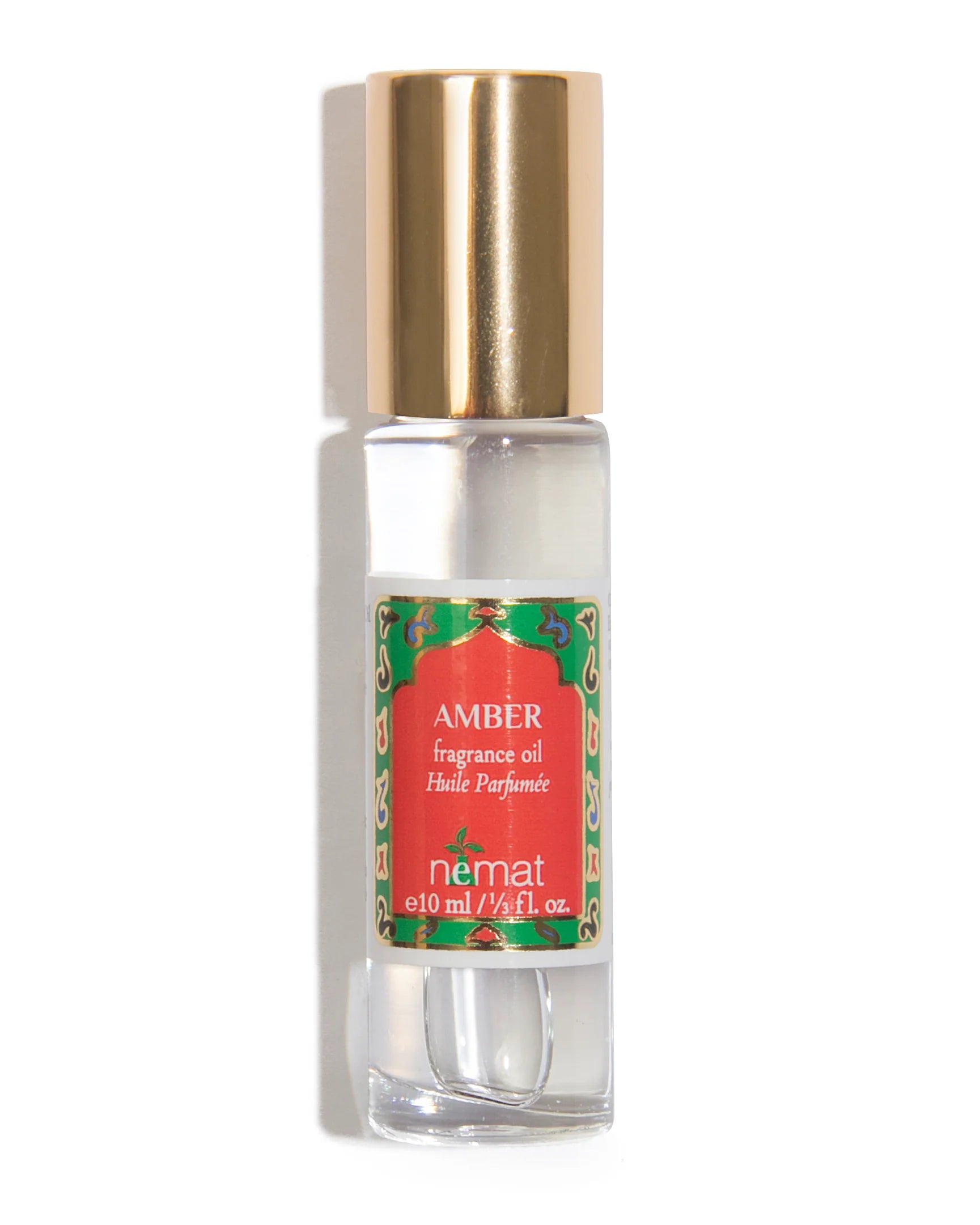Amber Perfume Oil Roll-On - Alcohol Free Perfumes for Women and Men by  Nemat Fragrances, 10 ml / 0.33 fl Oz