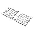 thumbnail image 1 of Unique Bargains Cargo Net, 2 Pack Reflective Motorcycle Luggage Straps, 15.7' x 15.7', Black, 1 of 6