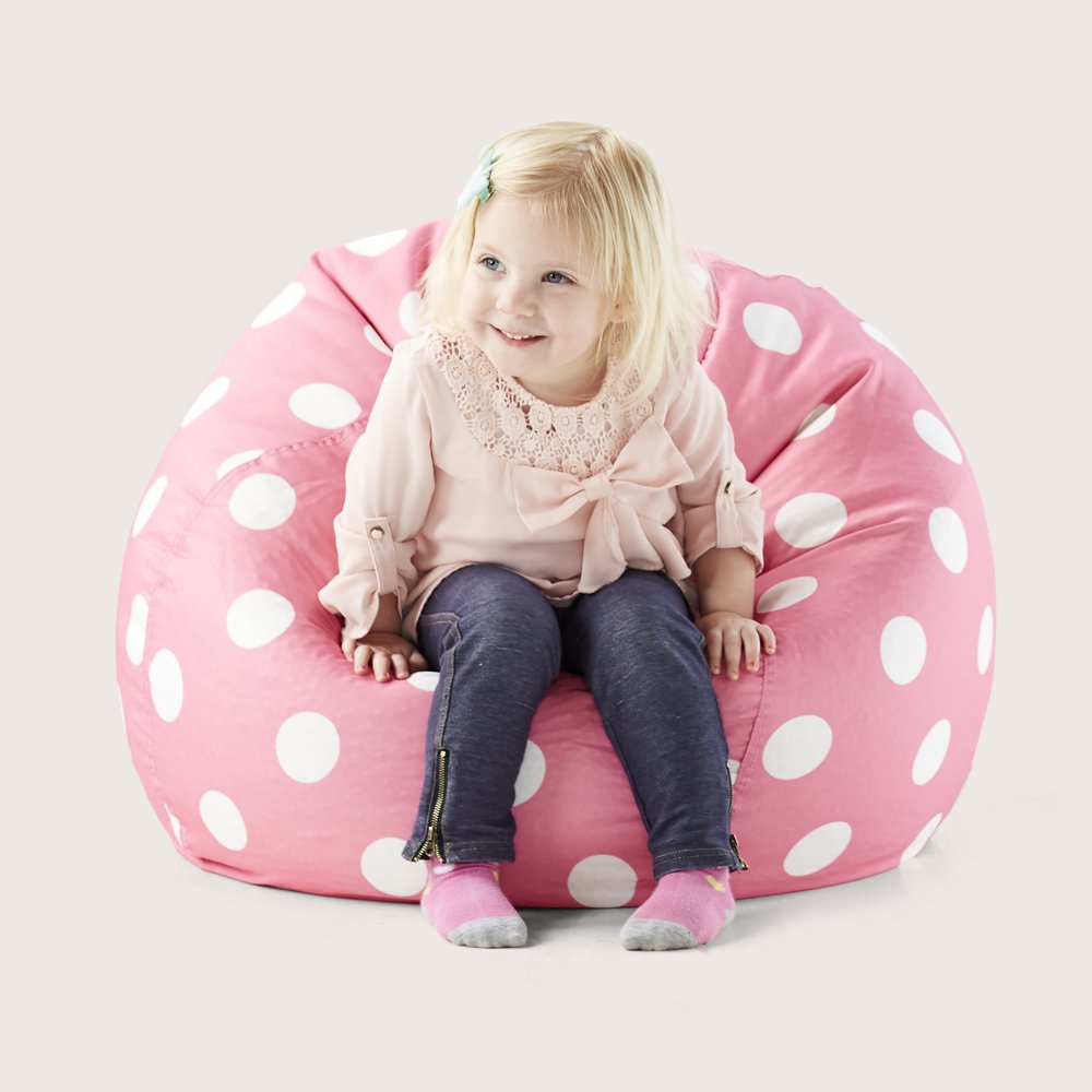 Big Joe Classic 88 Kids Polka Dot Bean Bag Chair, Multiple Colors