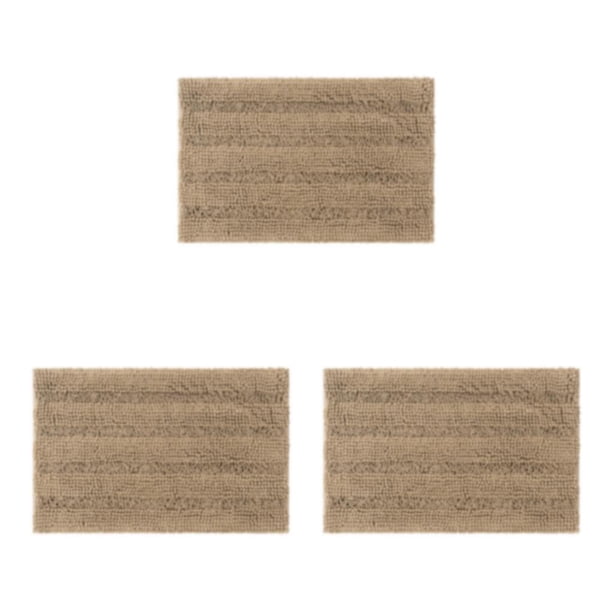 Toystoory Tapete de chenilla fuerte absorción de agua textura buena sensación de paso a paso lavable a máquina absorbente Camel Type1 NO1