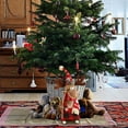 thumbnail image 4 of Blueek Reindeer Christmas Decoration Deer Ornaments- Swedish Santa Elk Figurines Xmas Table Decorative Handmade Plush Gnomes Buffalo Plaid for Home Indoor, 4 of 6