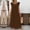 *Brown, variant on ClodeEU Women's Round Neck Ruffle Cap Sleeve Maxi Dress, Casual Loose Fit Dress Beige,Women's Plus L