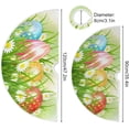 thumbnail image 3 of FMSHPON Easter Tree Skirt Colorful Eggs Bunny Xmas Christmas Tree Skirt Stand Mat for Holiday Party Decoration Indoor Outdoor 48 inches, 3 of 6