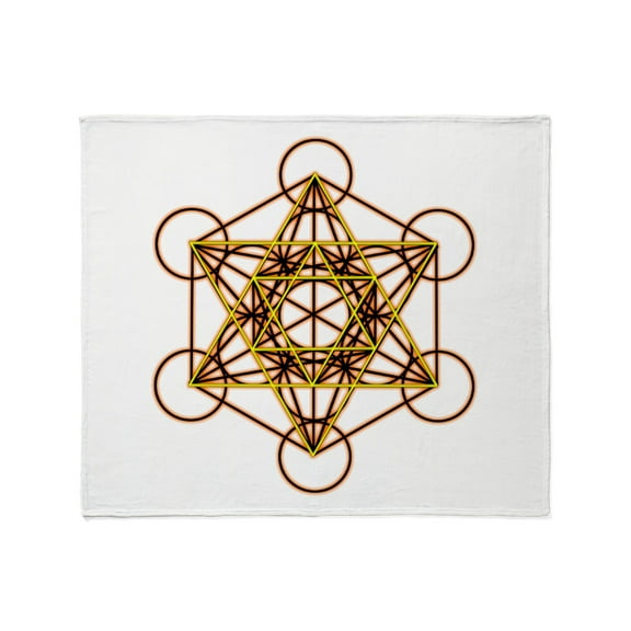CafePress - Metatronbluestar Throw Blanket - Soft Fleece Throw Blanket, 50"x60" for All Ages