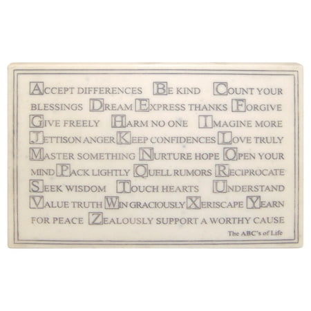 Mini ABCs of Life Garden Wall Plaque with Stand