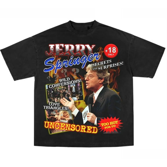 Retro Jerry 90s Jerry Springer Show Shirt Classic Black Unisex S-5XL CC3781