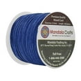 thumbnail image 2 of Mandala Crafts 0.5mm 109 Yards Jewelry Making Crafting Beading Macramé Waxed Cotton Cord Thread (Blue), 2 of 3