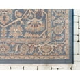 thumbnail image 6 of Unique Loom Alcott Dorchester Rug Navy Blue/Beige 2' 2" x 9' 10" Runner Border Bohemian Perfect For Bathroom Hallway Mud Room Laundry Room, 6 of 7