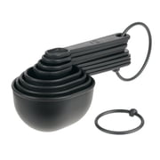 Mainstays 8-Piece Measuring Cup and Spoon Set - Durable, Space Saving Kitchen Essential, Black