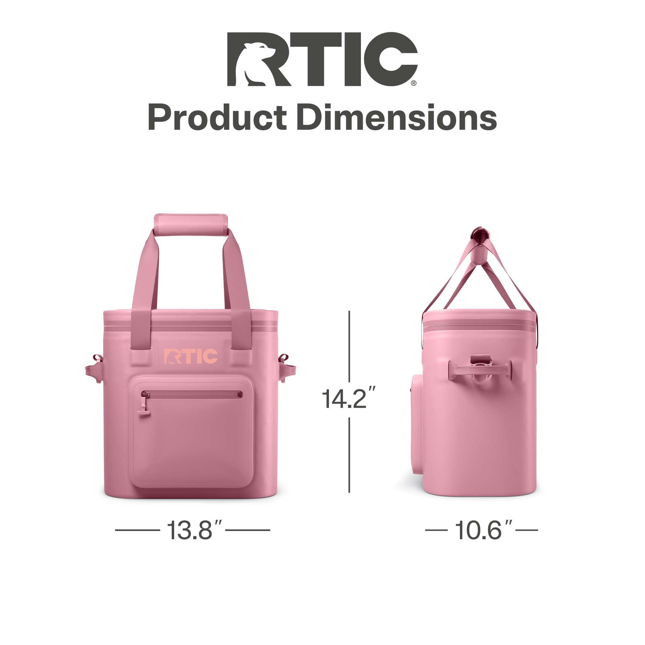 RTIC 20 Can Ultra-Tough Soft Cooler Pro, Leakproof Cooler, Waterproof Zipper, Snapdragon