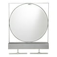 thumbnail image 2 of Meubles Anthrop Miroir Décoratif avec Rangement en Argent, 2 of 3
