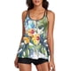 thumbnail image 1 of Gibobby Trajes de Baño para Mujer Traje de baño sexy con doble hombro y estampado de para damas Boxers Tankini Traje de baño dividido(Blanco,CH), 1 of 5
