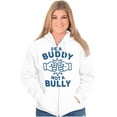 thumbnail image 4 of Be A Buddy Not A Bully Friendly Cute Zip Up Hoodie Men's Women's Brisco Brands X, 4 of 5