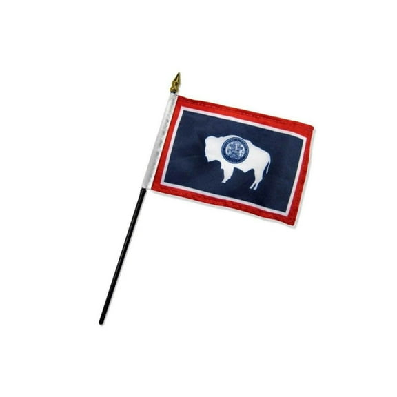 Wyoming 4x6in Stick Flag
