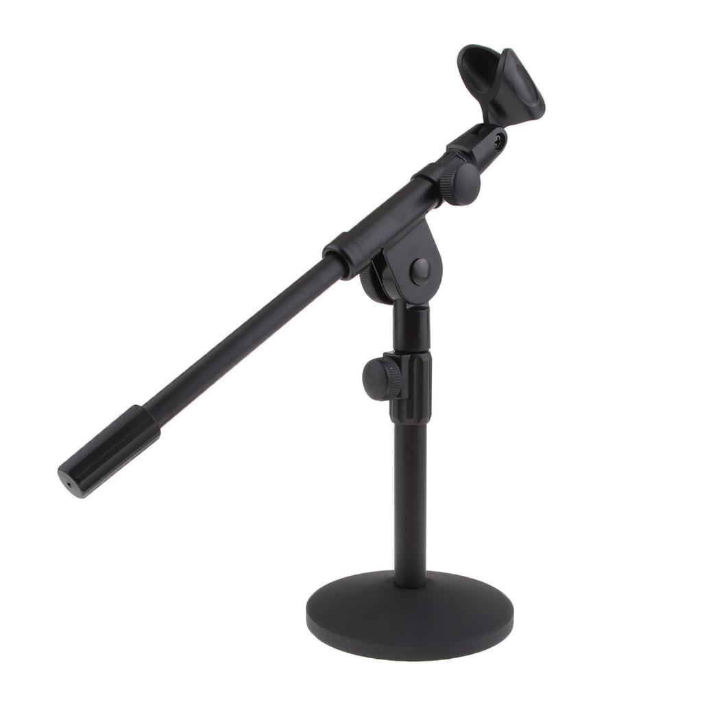 LeeQinersw 2 x Microphone Stand With Boom Arm 13inch For Dynamic Condenser Microphones