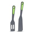 thumbnail image 2 of Kit de silicona de silicona antideslizante Spatulas Kit resistente al calor Sacramistas de huevos fritos Gadgets Alimentos para el hogar Herramientas para hornear Accesorios Gris oscuro Verde 2 piezas Noticed HA010780-01B, 2 of 7