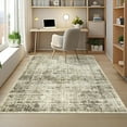 thumbnail image 2 of FairOnly 9'x12'Traditional Distressed Area Rugs Washable Oriental Low Pile Soft Rugs for Living Room Non Slip Area Rugs for Bathroom Kitchen Bedroom，Light Green, 2 of 6
