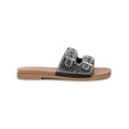 thumbnail image 3 of Olivia Miller Kayla Womens Rhinestone Slip on Slide Sandals, 3 of 3