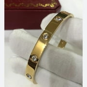 ALSCHARM Love Bracelet with Titanium Steel Matching Bracelets Women's Bangle Bracelets with Screwdriver-Screw