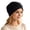 02#Black, variant on Women Floral Decor Chemo Beanie Elastic Stretch Turban Headwear Lightweight Cancer Patient Head Caps Purple One Size
