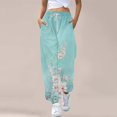 thumbnail image 2 of Charmgo Sweatpant On Sale Prime, Women's Bottom Sweatpants Wide Leg Joggers Workout High Waisted Yoga Pants with Pockets, Joggers for Women Sky Blue XL, 2 of 5